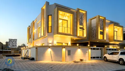 For those seeking luxury,5BR villa in Al Mowaihat 2, with super deluxe finishing, a prime location, bank financing, freehold .