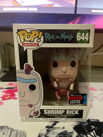 Funko Pop! Rick  Morty: Shrimp Rick #644 - 2019 Fall Convention Exclusive