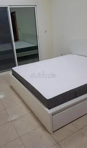 IKEA malam queen‑size bed (160 × 200 cm) with 2 storage drawers underneath and an IKEA mattress ✨