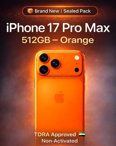 iPhone 17 Pro Max 512GB Cosmic Orange - TDRA