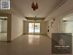 3BR in Al Mowaihat 3: 2 master bedrooms, 3 baths, 1 month free, wardrobes, balcony w/ open view, spa