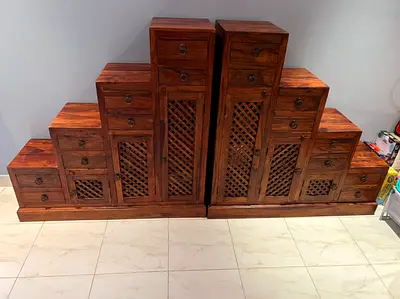 Marina steps cabinets/ storage cabinets