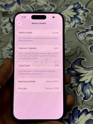 Apple iPhone 15 pro- Good Condition with High Battery Health 88