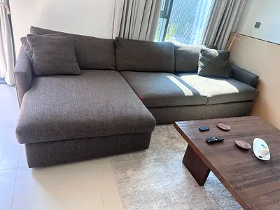 Crategbarrel L Shape Sofa Excellent Condition