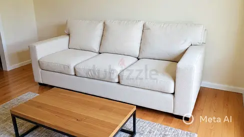 Cratebarrel Three seater sofa bed with mattress