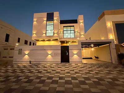 Modern Villa for Sale in Al Helio2, Ajman | Stone Facade | 7 Master Bedrooms