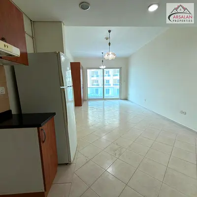 Pool View | Unfurnished studio | with parking | Balcony | For Rent