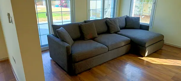 Crate and Barrel lounge deep L shape