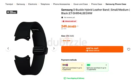 Samsung Galaxy Watch D-buckle band - Original