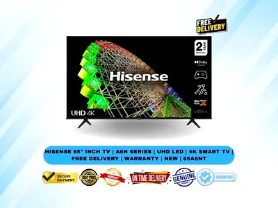 Hisense 65 Inch TV | A6N Series | UHD LED | 4K Smart TV | Free Delivery | Warranty | New | 65A6NT