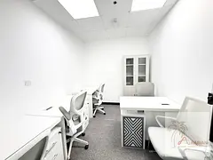 Corporate Offices with Elegant Reception &amp; Lounge Area | Near METRO- SHARAFF DG | Prime Location