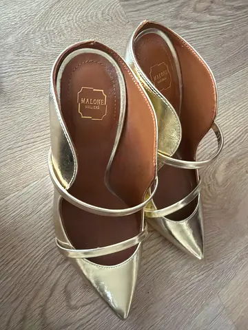 Malone soliers gold high heels for women