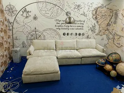 Feather 🪶 filled modular 4_ piece sofa