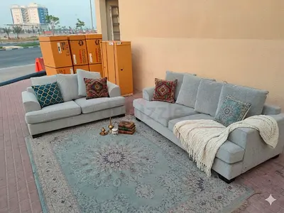 Five seater the one brand 3+2 seater sofa light grey