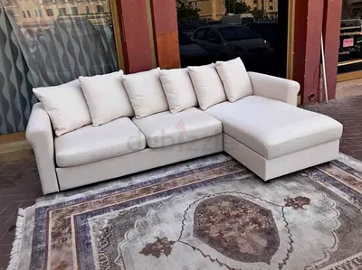 IKEA Gronlid L Shape Sofa Bed Beige Excellent Condition