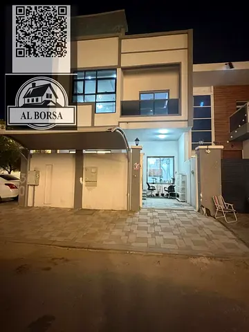 Furnished villa for rent in Al Yasmin - Ajman | Ready to move in immediately, consisting of 5 master bedrooms, a majlis and a living room