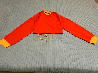 Vintage Orange Cropped Sweater Puma by Rihanna colab
