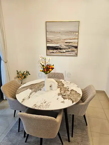 Modern Dining Table Set with 6 Stylish chairs