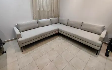 West elm 6 seater corner sofa