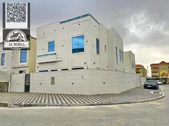 Villa for rent in Al Yasmeen, Ajman – Corner on a main street | 5 master bedrooms + Majlis + Livin