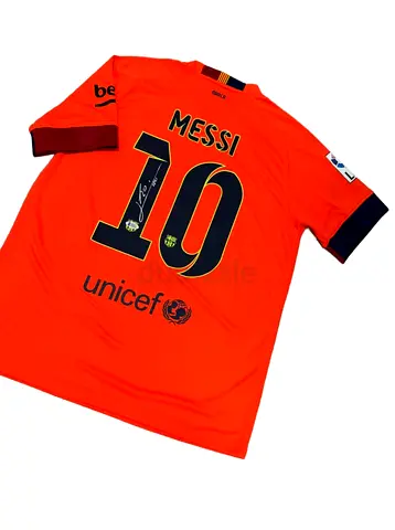 Lionel Messi  Jersey Hand Signed BAS