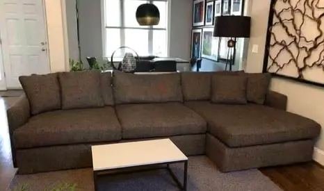 Sectional Cratebarrel lounge deep L shape sofa