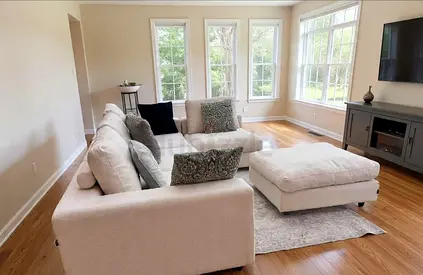 Marina home modular sofa with footstool