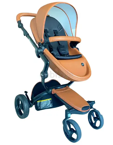 Mima Xari Max 2-in-1 Convertible Stroller + Bassinet - Camel / Black