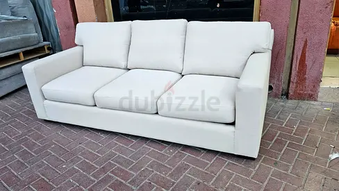 Crate and Barrel three seater sofa bed with mattress