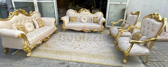 Hume Gold furniture 14 setar  Sofa Set