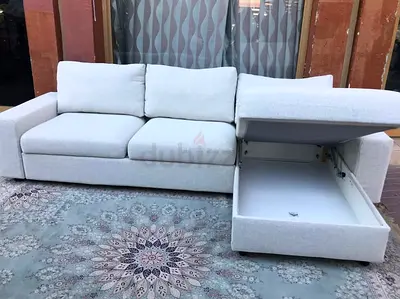IKEA vimle L Shape Sofa Bed Beige Excellent Condition