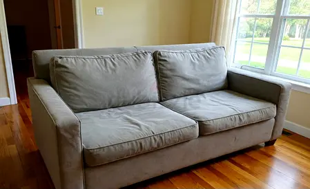 West elm two seater sofa bed with mattress