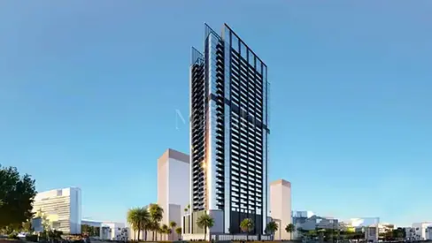 شقة بغرفة نوم واحدة | Jade Tower Majan | مفروشة | إطلالة على وسط المدينة وحمام السباحة