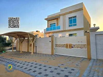 A fantastic price in Al Zahia, Ajman: a 3-bedroom villa including electricity, water, and AC. Bank financing and freehold .
