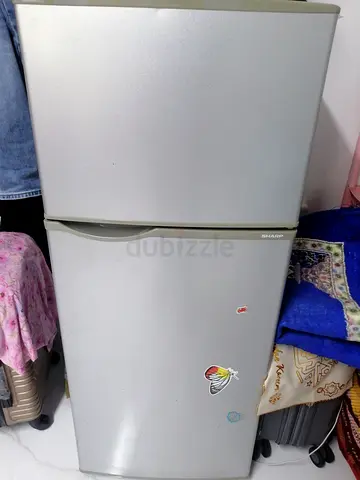 Sharp Silver 2-Door Refrigerator (Top Freezer) - Good Working Condition