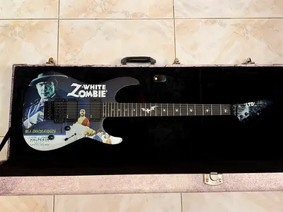 LTD KH-WZ - Kirk Hammett White Zombie Signature Electric Guitar