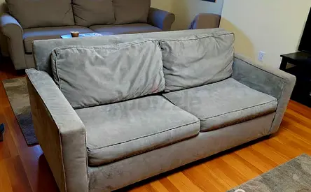 West elm two seater sofa bed with mattress