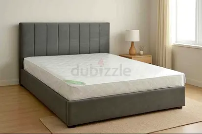 Stylish Grey Brand new Queen size bed storage including medical mattress good Quality Queen bed