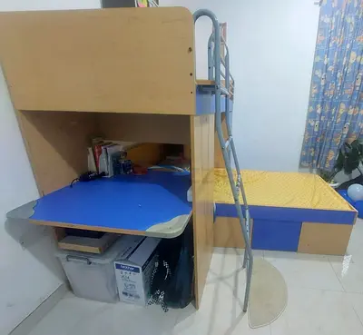Childs Bunk Bed with Study Desk