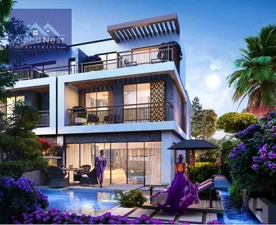 فيلا من 4 غرف نوم | مسبح خاص | إطلالات على الحديقة والمجتمع