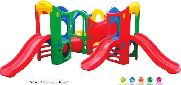 Colorful indoor Outdoor Playset for Kids, Megastar tri kids play set plastic Toys