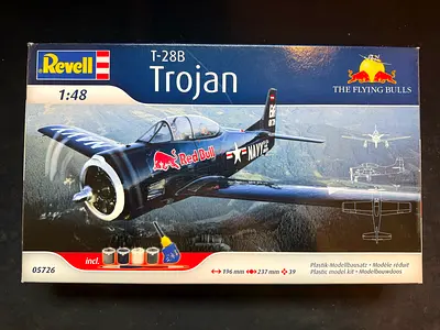 Revell 1:48 T-28B Trojan “Flying Bulls” Red Bull Aircraft Model Kit