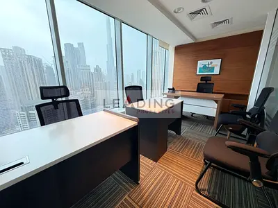 Furnished Office | Burj Khalifa View|Near Metro