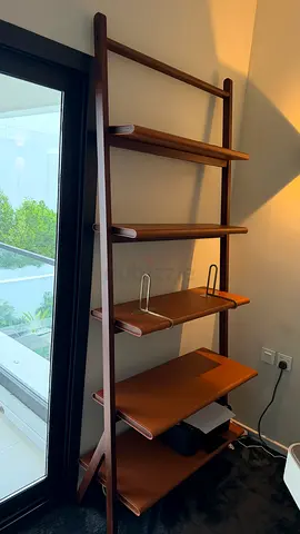 Stylish leather Ladder Shelf