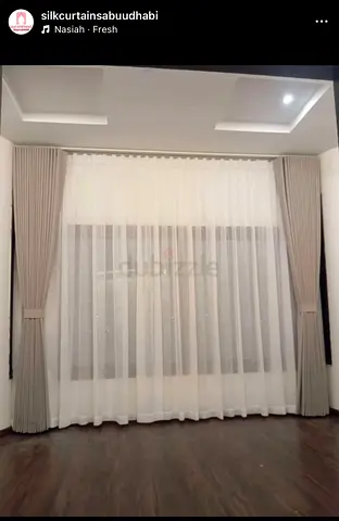 Silk curtains