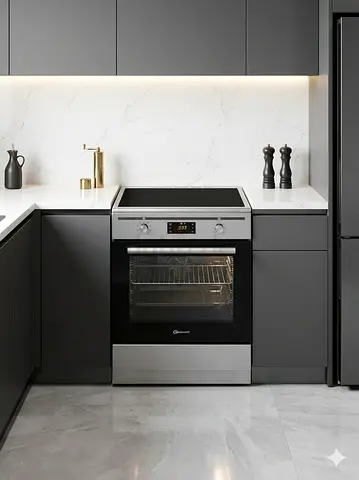 Terim LATEST MODEL INDUCTION COOKING RANGE OVEN FAN 4 ZONE 60 cm, Induction,MODEL TERIC66ST