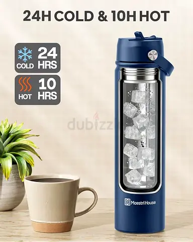 Insulated Water Bottle with Time Retention