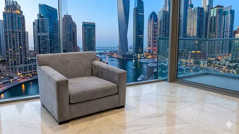 Crate and Barrel axis arm chair