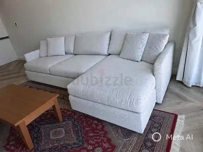 Cratebarrel lounge deep L shape sofa