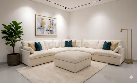 Feather 🪶 filled modular sofa with ottoman